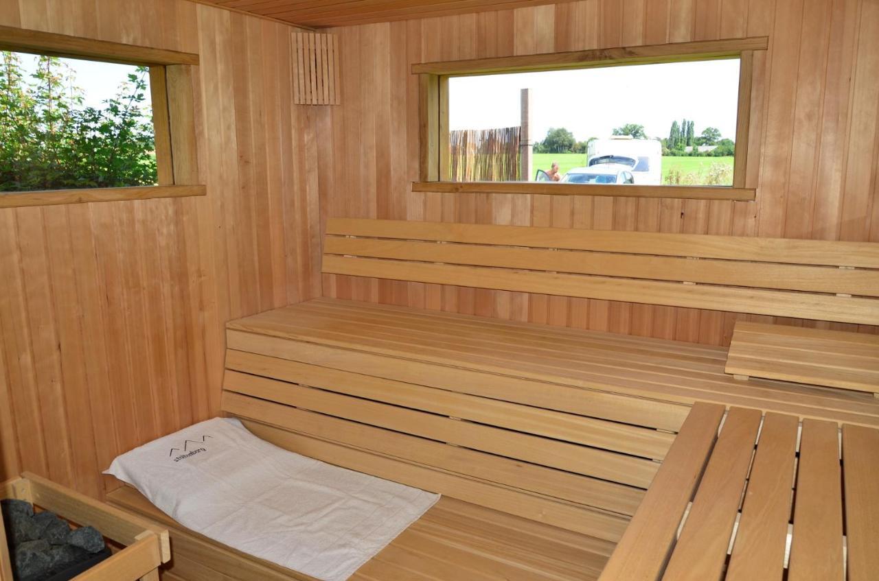 B&B Pipowagen "Het Wellnesst" Op Wellness Camping En B&B Stoltenborg Meddo Zewnętrze zdjęcie